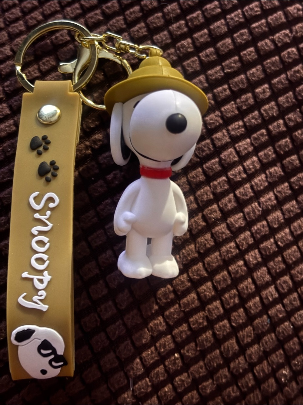 Snoopy Scout Hat Keychain | Cute Cartoon Dog Bag Charm - Picture 2 of 3